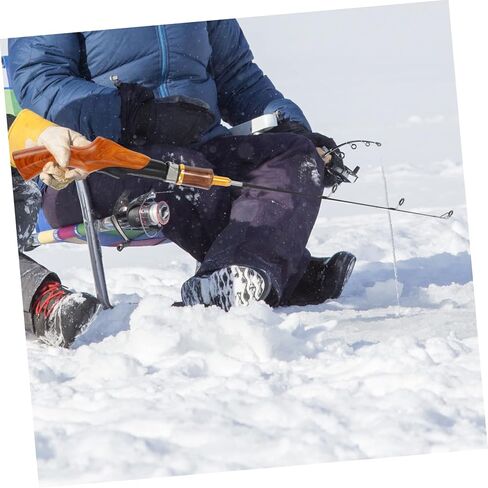 POPETPOP Fishing Rods Ice Fishing Gear Portable Pole Lightweight Fpr Material Comfort Grip in Saudi Arabia