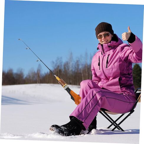 POPETPOP Fishing Rods Ice Fishing Gear Portable Pole Lightweight Fpr Material Comfort Grip in Saudi Arabia