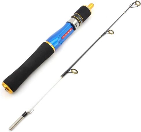 58cm Ice Fishing Rod Winter Spinning Wheel Gear Combination Boat (D 58cm) in Saudi Arabia