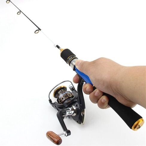 58cm Ice Fishing Rod Winter Spinning Wheel Gear Combination Boat (D 58cm) in Saudi Arabia