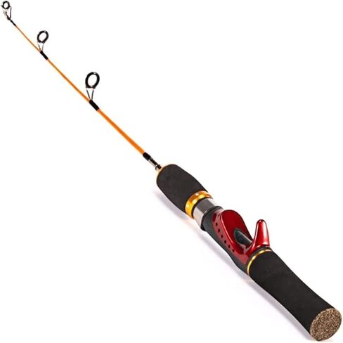 Fishing Pole Combo Set Solid Ice Rod Glass Fiber Material Telescopic Pocket Hand Saltwater Preservative (Gun Handle 66cm) in Saudi Arabia