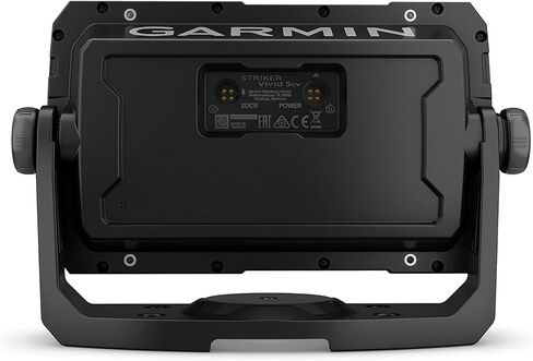 Garmin Striker Vivid 5cv، جهاز تحديد الأسماك الملون سهل الاستخدام مقاس 5 بوصات ومحول طاقة السونار، لوحات ألوان السونار للمسح الضوئي الزاهي (010-02551-00) (متجدد) in Saudi Arabia