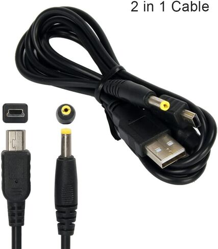 1.2m/4ft 2 في 1 USB كابل شحن البيانات الحبل لPSP 1000 2000 3000 in Saudi Arabia