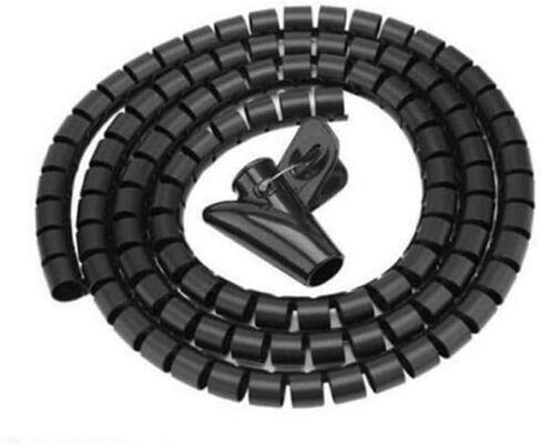 Spiral Cable Wrap, Spiral Cable Sleeve 1.5m Multicolor 10-30mm ID(White,15mm Inside Diameter) in Saudi Arabia