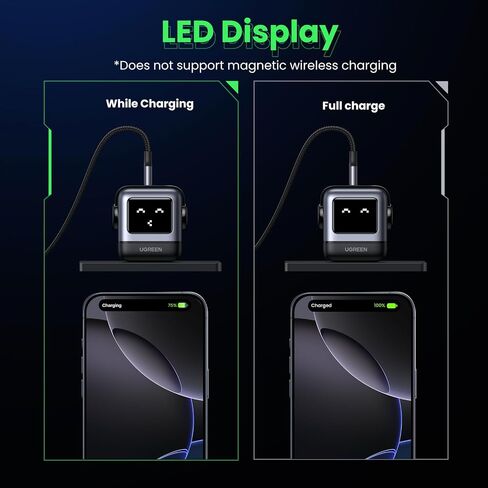 UGREEN 65W USB-C Charger Bundle, Black Robot + Light Blue Robot 3-Port Fast Charger Combo, Compatible with iPhone 16/15/14/13, Galaxy S25/S24, iPad Pro, MacBook Air, Pixel in Saudi Arabia