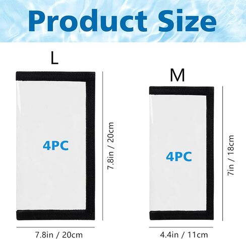 8 Pack Fishing Lure Wraps,Resistant Clear PVC Lure Covers Water-Resistant Tackle Storage for Rod Fabric Hook Protectors in Saudi Arabia