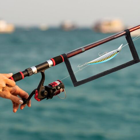 8 Pack Fishing Lure Wraps,Resistant Clear PVC Lure Covers Water-Resistant Tackle Storage for Rod Fabric Hook Protectors in Saudi Arabia
