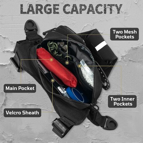 Outdoor EDC Chest Bag,Tactical Chest Bag for Men,Chest Vest with Holster,Men Chest Pack for Running,Cycling in Saudi Arabia