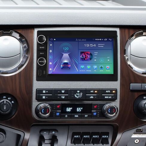 ASURE Android 14 Car Stereo for Ford F150 2004–2008-7 بوصة HD تعمل باللمس، 2+64 جيجا، CarPlay اللاسلكي وAndroid Auto، Wi-Fi، نظام تحديد المواقع العالمي (GPS)، DSP، بلوتوث - F250/F350 2005-2016 وحدة رأس التوصيل والتشغيل in Saudi Arabia