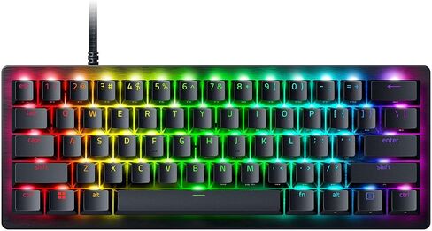لوحة مفاتيح الألعاب Razer Huntsman V3 Pro TKL Esports: مفاتيح بصرية تناظرية Snap Tap - مشغل سريع - تشغيل قابل للتعديل - مفاتيح الوسائط والقرص - أغطية مفاتيح PBT - إصدار Counter-Strike 2 in Saudi Arabia