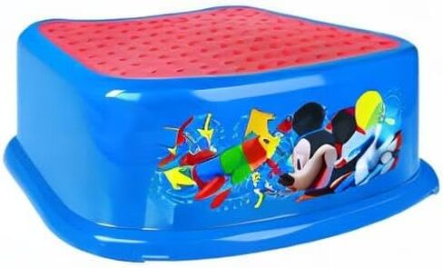 Disney Minnie Mouse Happy Helpers Bathroom Step Stool for Kids Using The Toilet and Sink - Kids Step Stool, Potty Training, Non-Slip, Bathroom, Kitchen, Lightweight in Kuwait