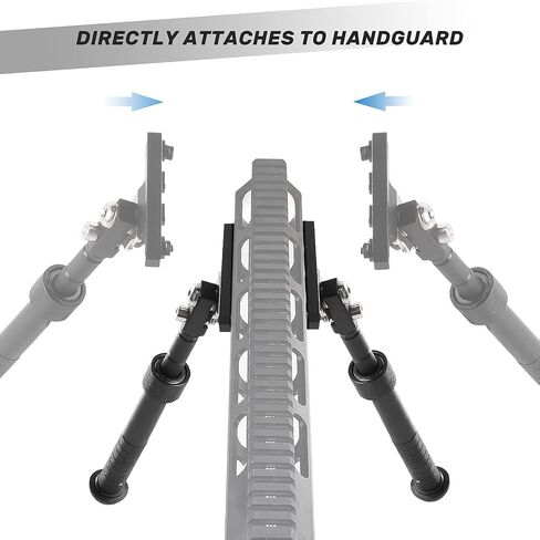 Bipod for M-Rail, Adjustable 6.5-9 Inches Side Rail Direct Attach Bipod for Shooting and Hunting in Saudi Arabia