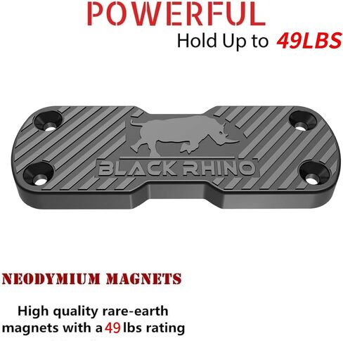 Gun Magnet for Vehicle - Magnetic Quick to use Holder for Rifle, Handgun, Shotgun, Pistol up to 49lbs - Tactical Car Holster & Mount for Home, Desk, Truck Accessories for Men in Saudi Arabia