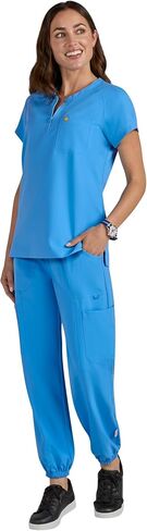 كوي | Smileyworld Ecstatic Women's 1-pocket zipper-scrub top in Saudi Arabia