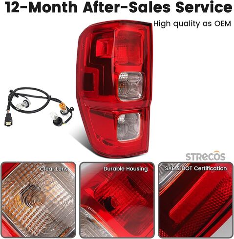 Led Tail lights Compatible with 2019 2020 2021 2022 2023 Ford Ranger XLT Lariat w/Blind Spot Rear Brake Turn Signal Lamp Assembly Replace OEM KB3Z13405G (Left Driver Side) in Saudi Arabia