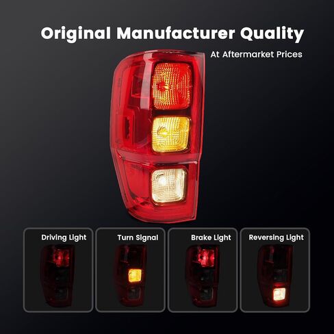 Led Tail lights Compatible with 2019 2020 2021 2022 2023 Ford Ranger XLT Lariat w/Blind Spot Rear Brake Turn Signal Lamp Assembly Replace OEM KB3Z13405G (Left Driver Side) in Saudi Arabia