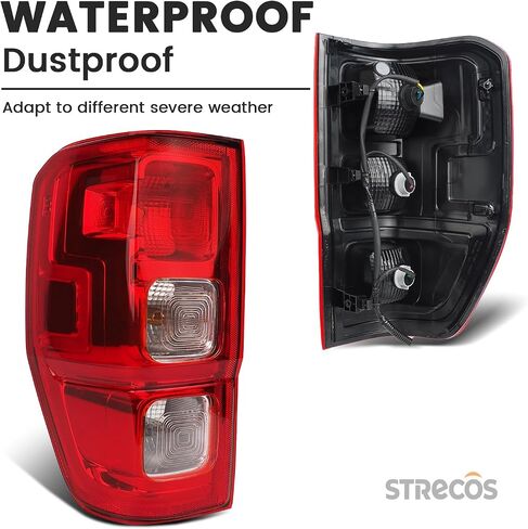 Led Tail lights Compatible with 2019 2020 2021 2022 2023 Ford Ranger XLT Lariat w/Blind Spot Rear Brake Turn Signal Lamp Assembly Replace OEM KB3Z13405G (Left Driver Side) in Saudi Arabia