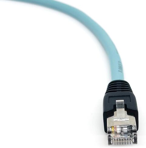 3.28Ft M12 4Pin Male D Code إلى RJ45 Male Cat5e Ethernet Cable، PVC عالي المرونة محمي زوج ملتوي مجموعة الكابلات الصناعية، 4A، 250V، AWG24، للكاميرا الصناعية وأنظمة التشغيل الآلي (1M) in Kuwait