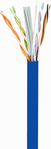 Elite 250ft. Cat6e Plenum (CMP) Unshielded, 600MHz, 23AWG, Solid Bare Copper, Higher dB, UL Listed, ETL Listed (Blue) in Saudi Arabia