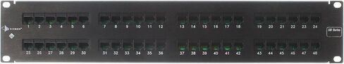 Siemon HD5-48 Heavy-Duty Category-5e 48-Port Flat Patch Panel, CAT5e in Kuwait