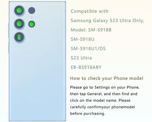 بديل الزجاج الخلفي الخلفي لهاتف Samsung Galaxy S23 Ultra مع عدسة زجاجية للكاميرا + لاصق + مجموعة أدوات إصلاح (أسود) in Kuwait
