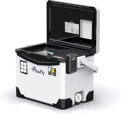 Pawfly Live Bait Cooler, 13-19 QT Leak-Proof Fishing Cooler with Rechargeable Aerator, Portable Fish Livewell for Boat, Insulated Minnow Bucket for Shrimp & Live Fish, Hard Cooler Box for Fishing in Saudi Arabia