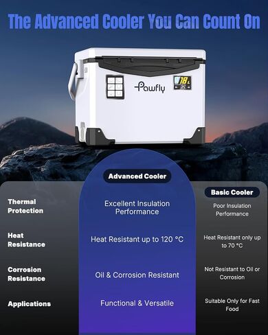 Pawfly Live Bait Cooler, 13-19 QT Leak-Proof Fishing Cooler with Rechargeable Aerator, Portable Fish Livewell for Boat, Insulated Minnow Bucket for Shrimp & Live Fish, Hard Cooler Box for Fishing in Saudi Arabia