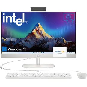 HP 24 23.8" FHD Touchscreen All-in-One Desktop Computer for Office, Latest 13th Gen Intel Octa-Core Processor (Beats i5-6360U), 8GB RAM, 256GB PCIe SSD, HDMI, Wi-Fi, Bluetooth, Business AIO, Win11 in Kuwait