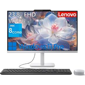 Lenovo 24 All-in-One Desktop Computer for Home Office, Intel 8-Core Processor (Beat i5-1140G7), 23.8" FHD AIO, WiFi 6, BT 5.2, RJ-45, HDMI, KB & Mouse, Windows 11 Pro, 16GB RAM, 1TB PCIe SSD (Renewed) in Kuwait