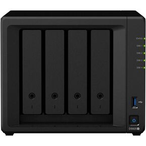 Synology DiskStation DS920+ NAS Server للأعمال مع وحدة المعالجة المركزية Celeron J4125 رباعية النواة، وذاكرة DDR4 سعة 8 جيجابايت، ومحرك أقراص ثابتة سعة 8 تيرابايت، ونظام تشغيل DSM in Saudi Arabia