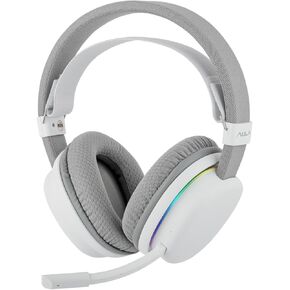 MechLands Aula G7 Wireless Gaming Headset for PS4/PS5/PC/Switch, Over-Ear Headphones with Detachable Noise Canceling Mic, RGB, Surround Sound, 60H Battery, 2.4GHz/BT/Wired (Black) in Kuwait