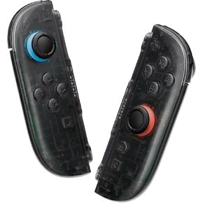 eXtremeRate DIY Replacement Shell Buttons for Joycon 2, Custom Full Housing Case + Decorative Strips + Middle Bracket + Buttons for Nintendo Switch 2 Controller - Deluxe Version - Clear Slate Black in Kuwait