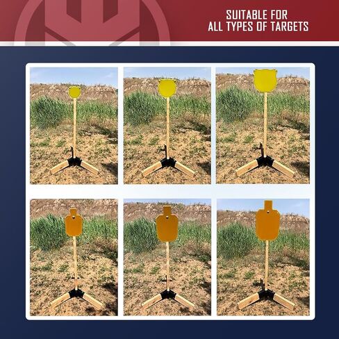 KNINE OUTDOORS Stand Base System for AR500 Metal Target, Bullet Trap, Fit for 2 * 4 Boards in Saudi Arabia