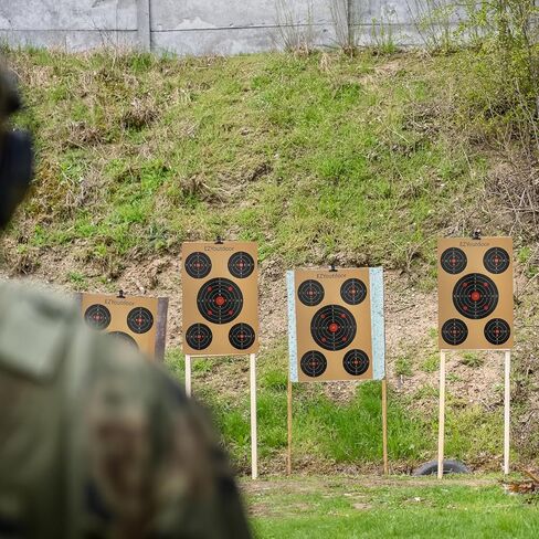 حامل هدف قابل للتعديل، أهداف ورقية متعددة الأحجام، قوي وسهل التجميع، حامل هدف إطلاق نار محمول لنطاق الرماية in Kuwait