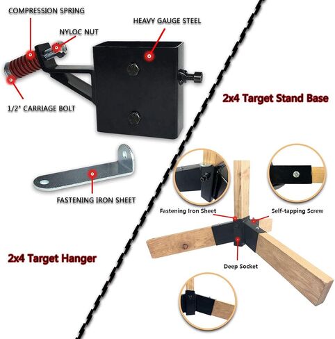 Highwild Target Stand System - AR500 Steel Target with 2x4 Mount Kit in Saudi Arabia