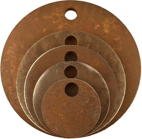 AR500 Steel Circle Shooting Targets 5-Pack (3", 4", 5", 6", 8") - 1/2" Thick, Rifle-Rated by HDSteelTargets in Saudi Arabia