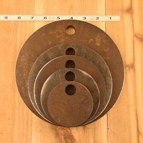AR500 Steel Circle Shooting Targets 5-Pack (3", 4", 5", 6", 8") - 1/2" Thick, Rifle-Rated by HDSteelTargets in Saudi Arabia