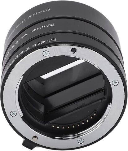 Pssopp Macro Extension Tube Adapter Auto Focus for E Mount Lenses, Aluminum Alloy, Quick Installation, Versatile Macro Photography for A7 A6000 A9 in Saudi Arabia