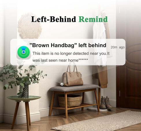 Air Tracker Tags - 2 Pack, Bluetooth Tracker for iPhone ipad Find My(iOS Only),Key Item Finder Locator with Sound, Smart Luggage Tag for Suitcases Keys/Bags/Pets/Wallet/Backpack,Battery Replaceable in Saudi Arabia