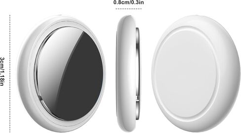 Air Tracker Tags - 2 Pack, Bluetooth Tracker for iPhone ipad Find My(iOS Only),Key Item Finder Locator with Sound, Smart Luggage Tag for Suitcases Keys/Bags/Pets/Wallet/Backpack,Battery Replaceable in Saudi Arabia
