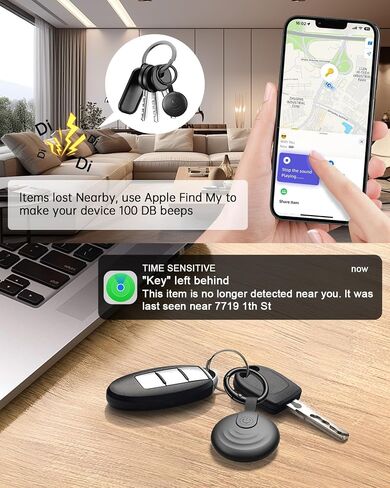 Air Tracker Tags (iOS Only) 1 Pack: Bluetooth Item Finder with Apple Find My APP, Item Locator for Keys Finder, Bags Wallets Anti-Loss, IP68 Waterproof Smart Tag (F20-White) in Saudi Arabia