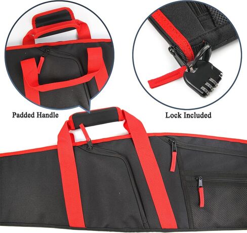 GUGULUZA Padded Rifle Case, Soft Shotgun Bags, Water-Resistant Tactical Gun Storage Case for Carrying 40/46/48/50 inch Shotgun & Scoped Rifles in Saudi Arabia