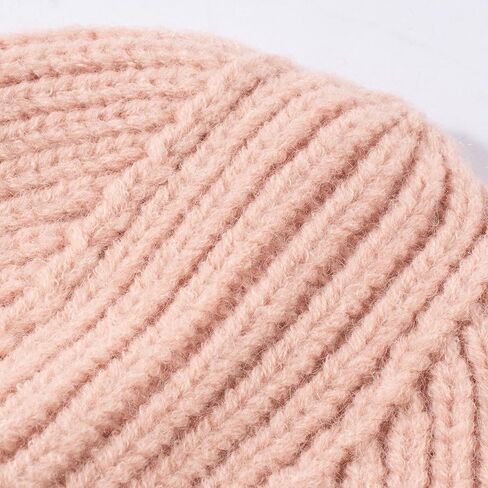 Ribbed Knit Beanie – Soft Cuffed Winter Hat for Men & Women, Warm Acrylic Blend Cap, Ideal Cold Weather Accessory in Saudi Arabia