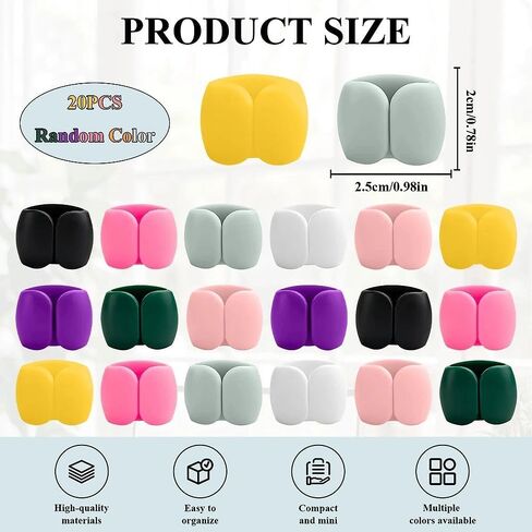 10Pcs Reusable Silicone Cord Organizer,Headphone Earphone Cable Organizer Cord for Business Travel in Saudi Arabia