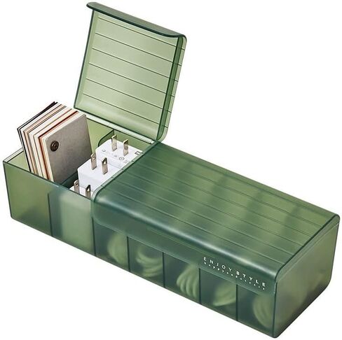 Data Cable with lid, Storage Box, Power Charging Cable, Mobile Phone Charger, Desktop Wire Box, Dormitory Cable Manager in Saudi Arabia