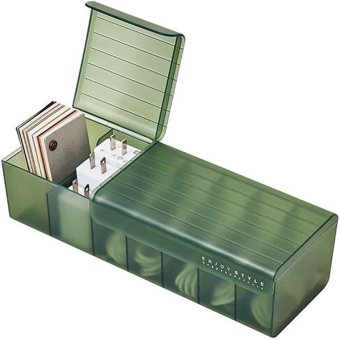Data Cable with lid, Storage Box, Power Charging Cable, Mobile Phone Charger, Desktop Wire Box, Dormitory Cable Manager in Saudi Arabia