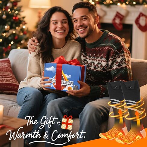 جوارب ساخنة للرجال والنساء قابلة لإعادة الشحن: جوارب ساخنة محسنة بطارية 5000 مللي أمبير ملابس حرارية كهربائية شوفانت صب فام in Kuwait