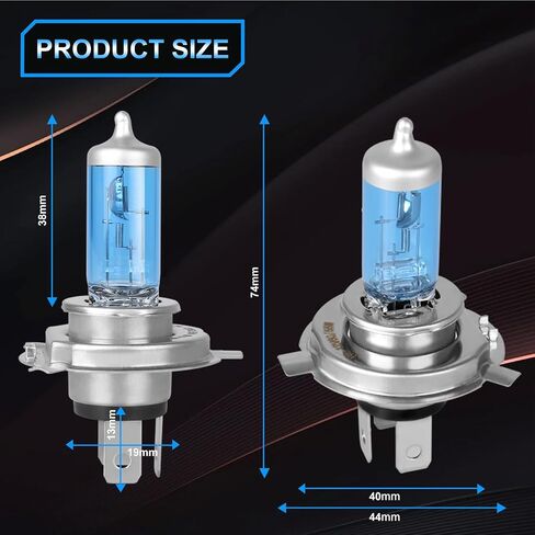Fit for Chevy Cruze 2016 2017 2018 2019 High Performance Halogen Headlight Bulbs,9005 High Beam + H11 Low Beam Non-Projector Headlamp Replacement Bulbs Kit, Plug and Play,Pack of 4 in Saudi Arabia