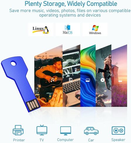 JUANWE 32GB محركات أقراص فلاش USB 5 حزمة محركات الإبهام السائبة، USB 2.0 محرك فلاش ملون USB مفتاح محرك أقراص USB، لون عشوائي عصا الذاكرة للماء محرك الإبهام للنسخ الاحتياطي للبيانات in Kuwait