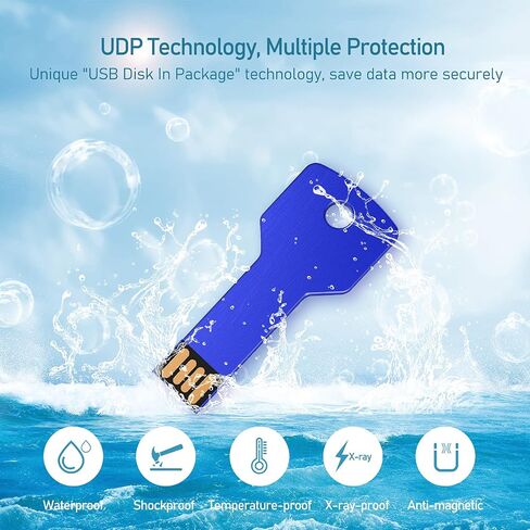JUANWE 32GB محركات أقراص فلاش USB 5 حزمة محركات الإبهام السائبة، USB 2.0 محرك فلاش ملون USB مفتاح محرك أقراص USB، لون عشوائي عصا الذاكرة للماء محرك الإبهام للنسخ الاحتياطي للبيانات in Kuwait